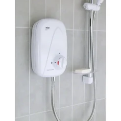 Mira - Vigour Thermostatic Power Shower - White & Chrome