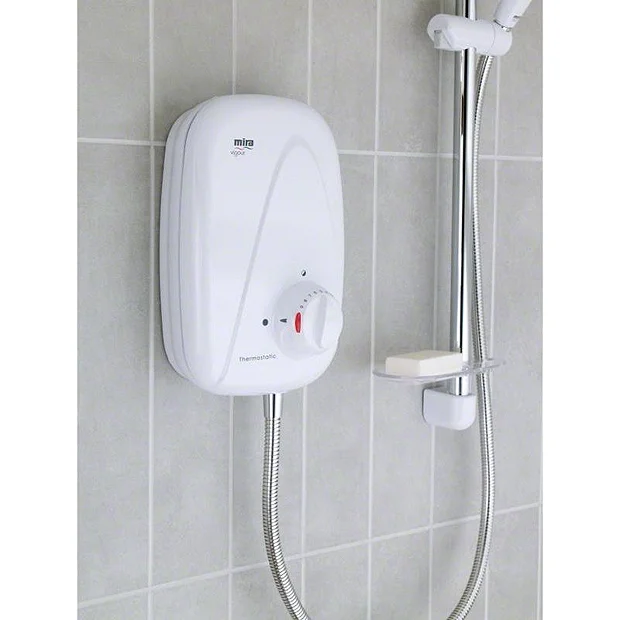 Mira - Vigour Thermostatic Power Shower - White & Chrome 3 Mira - Vigour Thermostatic Power Shower - White & Chrome
