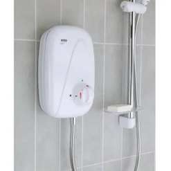 Mira - Vigour Manual Power Shower - White & Chrome