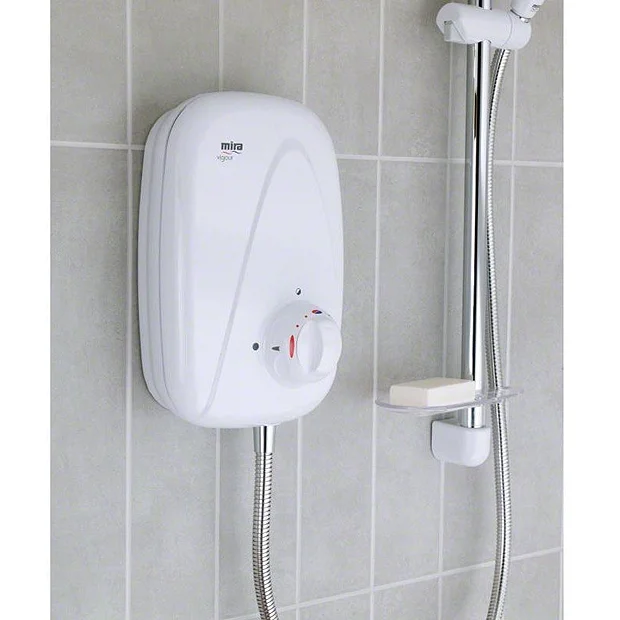 Mira - Vigour Manual Power Shower - White & Chrome 3 Mira - Vigour Manual Power Shower - White & Chrome