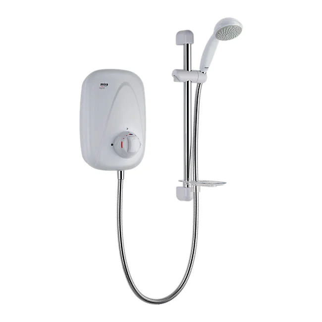 Mira - Vigour Manual Power Shower - White & Chrome 4 Mira - Vigour Manual Power Shower - White & Chrome - Image 2
