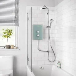 Mira Azora Dual 9.8 KW Electric Shower - Frosted Glass -Triton Sales Store 1.1634.156 d2