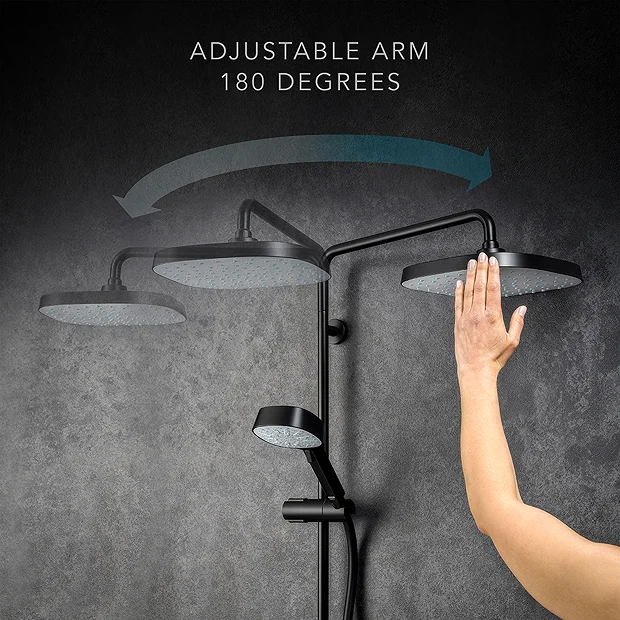 Mira Opero Dual Matt Black Thermostatic Mixer Shower 8 Mira Opero Dual Matt Black Thermostatic Mixer Shower - Image 6