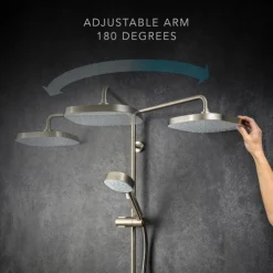 Mira Opero Dual Brushed Nickel Thermostatic Mixer Shower 13 Mira Opero Dual Brushed Nickel Thermostatic Mixer Shower -Triton Sales Store 1.1944.005 d4