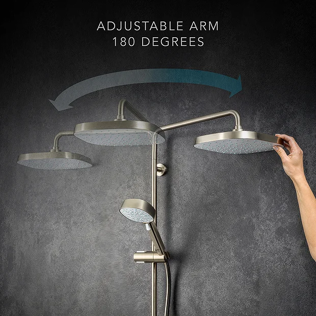 Mira Opero Dual Brushed Nickel Thermostatic Mixer Shower 8 Mira Opero Dual Brushed Nickel Thermostatic Mixer Shower - Image 6