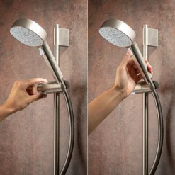 Mira Evoco Dual Outlet Brushed Nickel Thermostatic Mixer Shower With Bathfill -Triton Sales Store 1.1967.008 d2