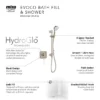 Mira Evoco Dual Outlet Brushed Nickel Thermostatic Mixer Shower With Bathfill -Triton Sales Store 1.1967.008 d7