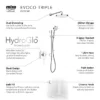 Mira Evoco Triple Outlet Chrome Thermostatic Mixer Shower With Bathfill -Triton Sales Store 1.1967.009 d7