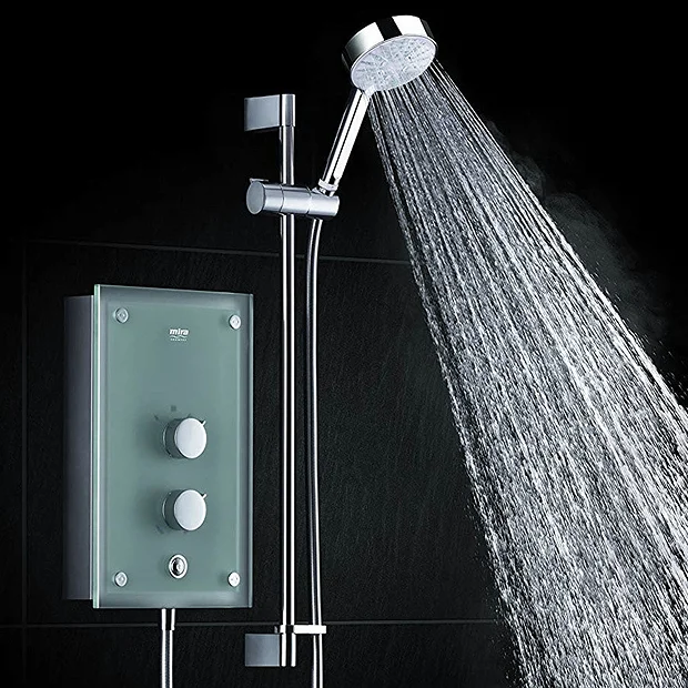 Mira - Azora 9.8kw Thermostatic Electric Shower - Frosted Glass 3 Mira - Azora 9.8kw Thermostatic Electric Shower - Frosted Glass