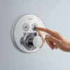 Hansgrohe ShowerSelect S Thermostatic Mixer For Concealed Installation For 2 Outlets - Chrome 2 Hansgrohe ShowerSelect S Thermostatic Mixer For Concealed Installation For 2 Outlets - Chrome -Triton Sales Store 15743000 d1