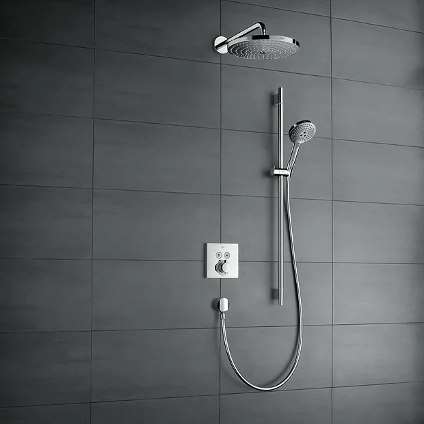Hansgrohe ShowerSelect Thermostatic Mixer For Concealed Installation For 2 Outlets - Chrome 5 Hansgrohe ShowerSelect Thermostatic Mixer For Concealed Installation For 2 Outlets - Chrome - Image 3