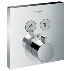 Hansgrohe ShowerSelect Thermostatic Mixer For Concealed Installation For 2 Outlets - Chrome 7 Hansgrohe ShowerSelect Thermostatic Mixer For Concealed Installation For 2 Outlets - Chrome -Triton Sales Store 15763000 l