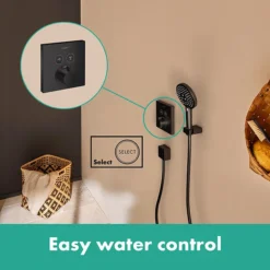 Hansgrohe ShowerSelect Thermostatic Mixer For Concealed Installation For 2 Outlets - Matt Black -Triton Sales Store 15763670 d3