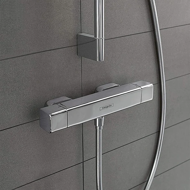 Hansgrohe Ecostat E Thermostatic Exposed Shower Mixer 3 Hansgrohe Ecostat E Thermostatic Exposed Shower Mixer