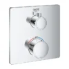 Grohe Grohtherm 1-Outlet Thermostatic Shower Mixer Trim With Shut-Off Valve