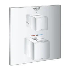 Grohe Grohtherm Cube 2-Outlet Thermostatic Shower Mixer Trim With Diverter Valve -Triton Sales Store 24154000 d1