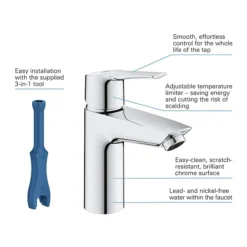 Grohe Grohtherm Smartcontrol Perfect Shower With Ceiling Mounted 310 Cube Shower Head + FREE BASIN TAP