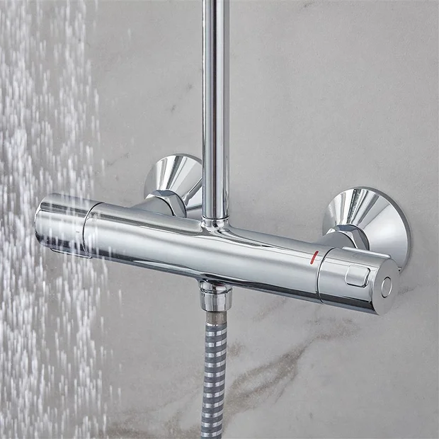 Hansgrohe Vernis Blend EcoSmart Showerpipe 200 Thermostatic Shower Mixer 5 Hansgrohe Vernis Blend EcoSmart Showerpipe 200 Thermostatic Shower Mixer - Image 3