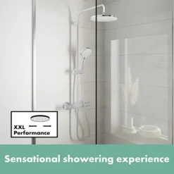 Hansgrohe Vernis Blend Showerpipe 200 Thermostatic Shower Mixer - Chrome 12 Hansgrohe Vernis Blend Showerpipe 200 Thermostatic Shower Mixer - Chrome -Triton Sales Store 26276000 d3