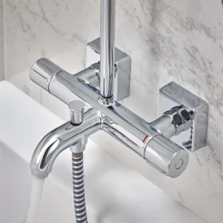 Hansgrohe Vernis Shape Showerpipe 230 Thermostatic Bath Shower Mixer -Triton Sales Store 26284000.ai3