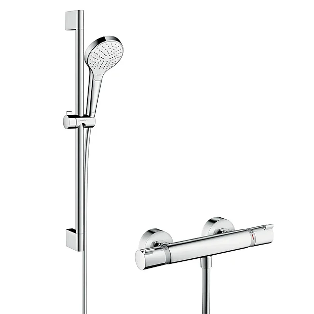 Hansgrohe Croma Select S Vario Thermostatic Shower System With 65cm Shower Slider Rail Kit 4 Hansgrohe Croma Select S Vario Thermostatic Shower System With 65cm Shower Slider Rail Kit - Image 2