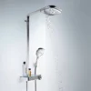 Hansgrohe Raindance Select E Showerpipe 300 With ShowerTablet Select 300 Thermostatic Shower - Chrome 1 Hansgrohe Raindance Select E Showerpipe 300 With ShowerTablet Select 300 Thermostatic Shower - Chrome -Triton Sales Store 27127000 d2