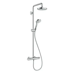 Hansgrohe Croma Select S EcoSmart Showerpipe 180 Thermostatic Shower Mixer