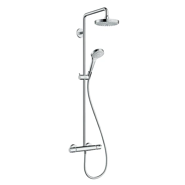 Hansgrohe Croma Select S EcoSmart Showerpipe 180 Thermostatic Shower Mixer 3 Hansgrohe Croma Select S EcoSmart Showerpipe 180 Thermostatic Shower Mixer