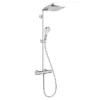 Hansgrohe Crometta E EcoSmart Showerpipe 240 Thermostatic Shower Mixer 2 Hansgrohe Crometta E EcoSmart Showerpipe 240 Thermostatic Shower Mixer -Triton Sales Store 27271000 l