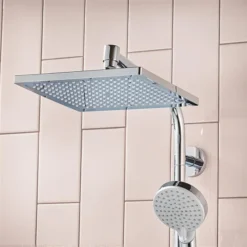 Hansgrohe Crometta E EcoSmart Showerpipe 240 Thermostatic Shower Mixer -Triton Sales Store 27281000.ai1