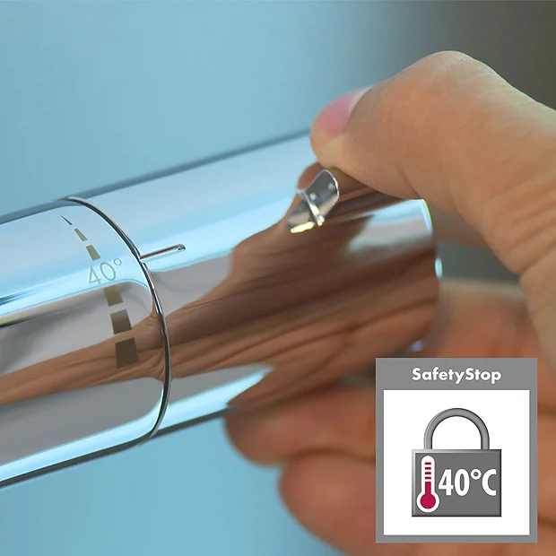 Hansgrohe Raindance Select S Showerpipe 240 Thermostatic Shower Mixer - Chrome 8 Hansgrohe Raindance Select S Showerpipe 240 Thermostatic Shower Mixer - Chrome - Image 6