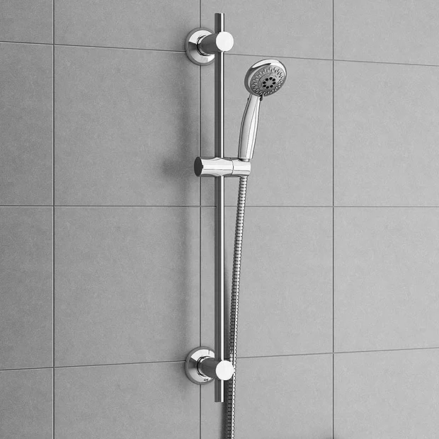 Apollo Wall Mounted Thermostatic Bath Shower Mixer + Slider Rail Kit 6 Apollo Wall Mounted Thermostatic Bath Shower Mixer + Slider Rail Kit - Image 4