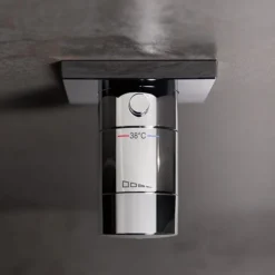 Keuco Ixmo Solo Square Thermostatic Shower Mixer Valve - Chrome -Triton Sales Store 59554010022 d2