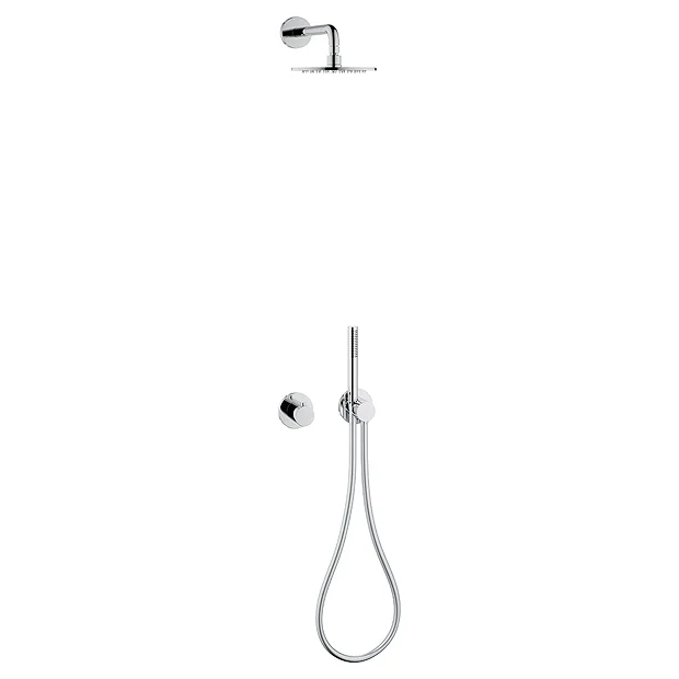 Keuco Ixmo Round Thermostatic Shower System With Head + Handset - Chrome 3 Keuco Ixmo Round Thermostatic Shower System With Head + Handset - Chrome