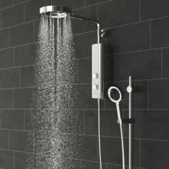AQUAS AquaMax Flex Manual X-Jet 9.5KW Full Chrome Electric Shower -Triton Sales Store a000271 d4