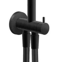 AQUAS Aquamax Pro With Column Manual 9.5kw Matt Black Electric Shower -Triton Sales Store a000530 d4