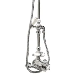 Hudson Reed Twin Shower Valve With Victorian Grand Rigid Riser Kit - Chrome 10 Hudson Reed Twin Shower Valve With Victorian Grand Rigid Riser Kit - Chrome -Triton Sales Store a3099am312newd22