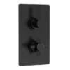 Hudson Reed Tec Pura Twin Concealed Thermostatic Shower Valve - Matt Black -Triton Sales Store a4003vl