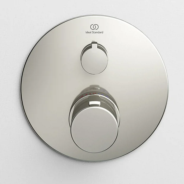 Ideal Standard Ceratherm T100 Chrome Built-In Thermostatic 1 Outlet Round Shower Mixer + Easybox 6 Ideal Standard Ceratherm T100 Chrome Built-In Thermostatic 1 Outlet Round Shower Mixer + Easybox - Image 4