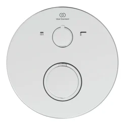 Ideal Standard Ceratherm T100 Chrome Built-In Thermostatic 2 Outlet Round Shower Mixer + Easybox -Triton Sales Store a5814aaa1000nu d1