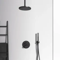 Ideal Standard Silk Black Ceratherm T100 Built-In Thermostatic 2 Outlet Bath Shower Mixer -Triton Sales Store a5814xg d2