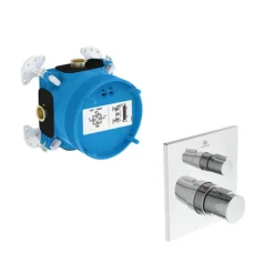Ideal Standard Ceratherm C100 Chrome Built-In Thermostatic 1 Outlet Square Shower Mixer + Easybox 7 Ideal Standard Ceratherm C100 Chrome Built-In Thermostatic 1 Outlet Square Shower Mixer + Easybox -Triton Sales Store a6956aaa1000nu l