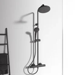 Ideal Standard Silk Black Ceratherm T25 Exposed Thermostatic Shower System -Triton Sales Store a7571xg d2