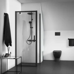 Ideal Standard Silk Black Ceratherm T25 Exposed Thermostatic Shower System