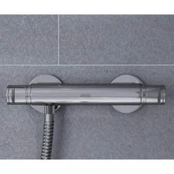 Bristan Artisan Thermostatic Surface Mounted Bar Shower Valve With Adjustable Riser -Triton Sales Store ar2shxmtffc d2