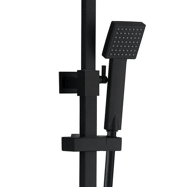 Arezzo Modern Square Thermostatic Shower - Matt Black 6 Arezzo Modern Square Thermostatic Shower - Matt Black - Image 4