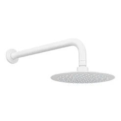 Arezzo Matt White Concealed Individual Diverter + Thermostatic Control Valve With Handset + Wall Mounted Shower Head -Triton Sales Store arzmwisvpk4 d2