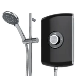 Triton Amore 8.5kW Electric Shower - Gloss Black -Triton Sales Store aspamo8gsblk d3