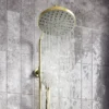 Arezzo Round Thermostatic Shower - Brushed Brass -Triton Sales Store azbbrd3 n d2