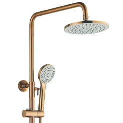 Arezzo Round Thermostatic Shower - Brushed Bronze -Triton Sales Store azbrzrd3d2